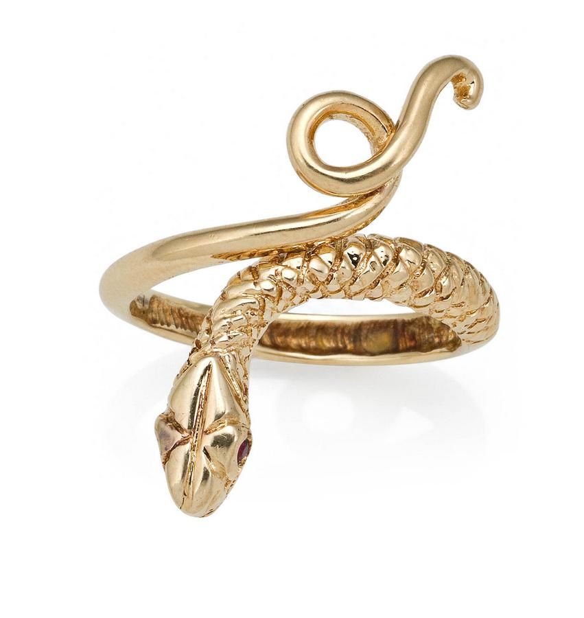 Ilias Lalalounis Snake Ring in 18ct Gold with Box - Rings - Jewellery