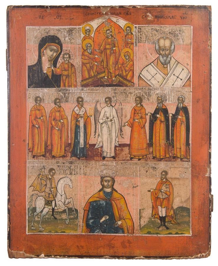 19th Century Russian Hand Painted Icon - Religious Objects - Precious ...