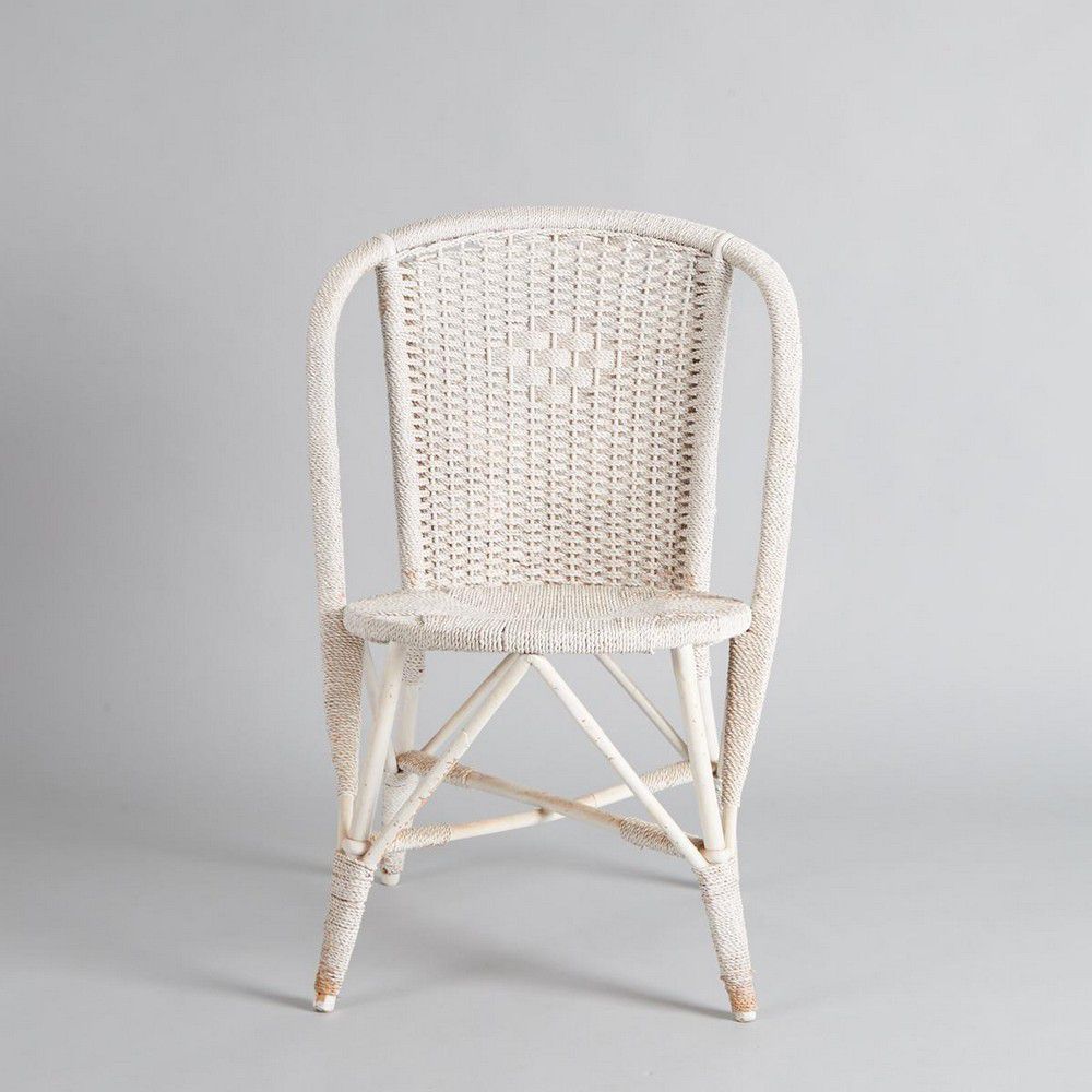 Rope Cord Chair with Wood Frame Seating Singles/Pairs/Threes of