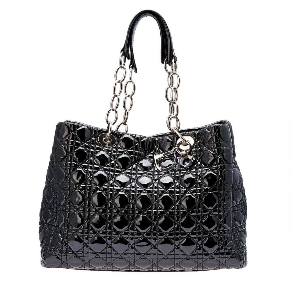 Dior Patent Chain Tote Handbag - Handbags & Purses - Costume & Dressing ...