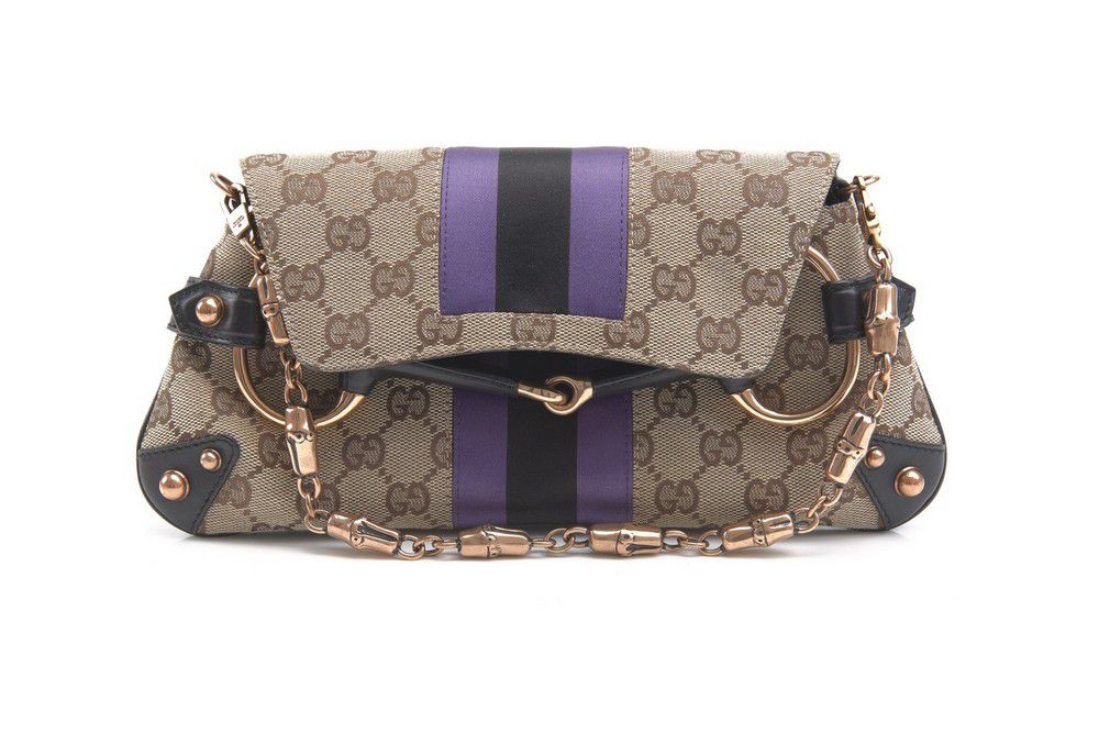 Tom Ford Gucci Horsebit Clutch in Monogram Canvas and Leather