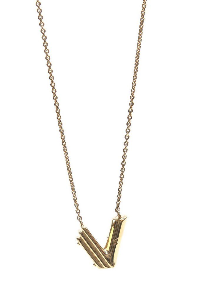 Louis Vuitton Essential v necklace (M61083)  Necklace, Louis vuitton,  Women accessories jewelry