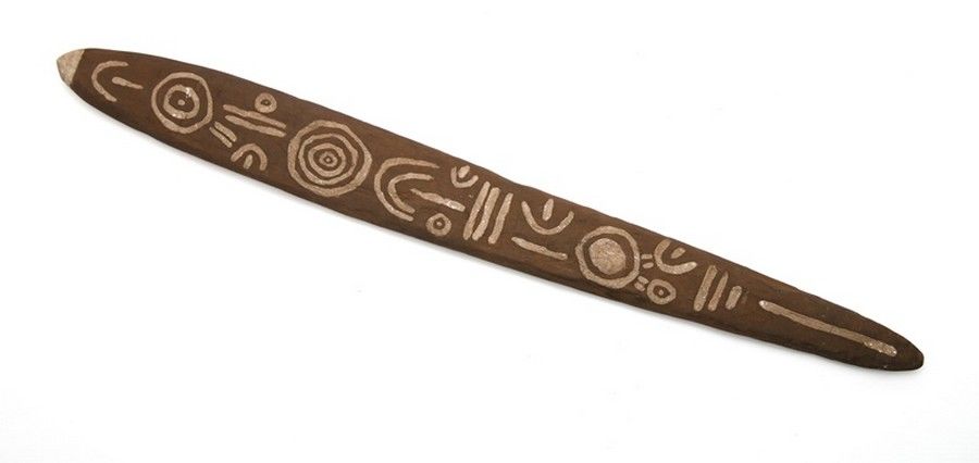 Aboriginal Message Stick With Ochre Coating Aboriginal Art Tribal