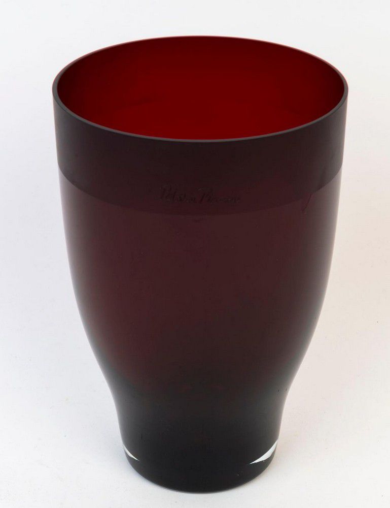 Paloma Picasso Ruby Glass Vase by Villeroy & Boch Zother 20th