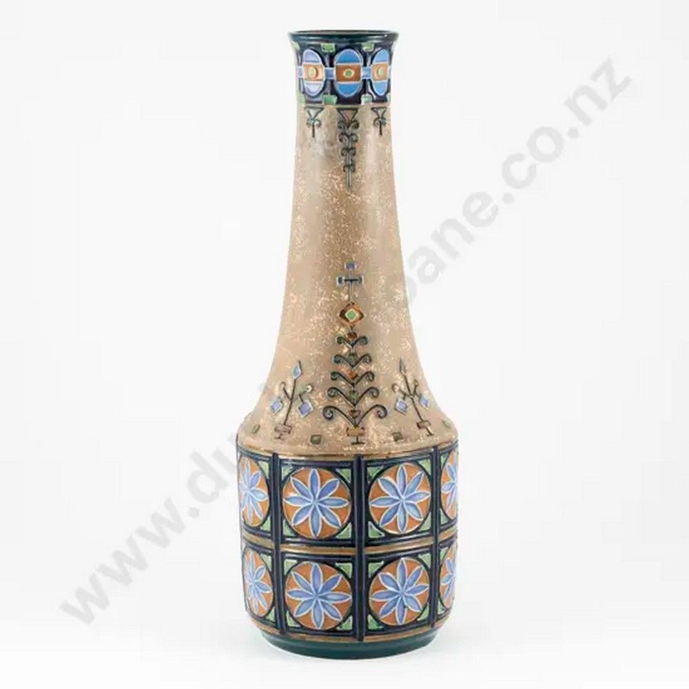 Impressed Pattern Czechoslovakia Amphora Vase, Early 20th Century ...