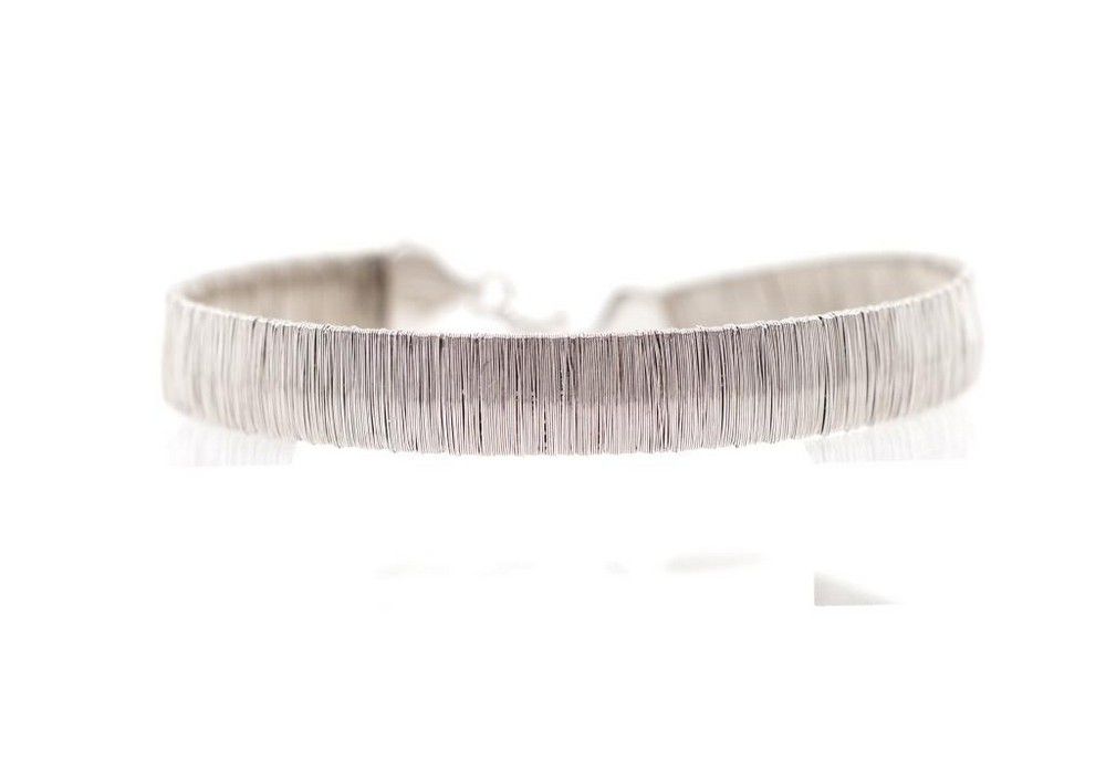 Sterling Silver Mesh Bracelet with Sheffield Marks - Bracelets/Bangles