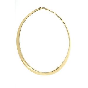 14ct Gold Herringbone Collar with Parrot Clasp, 50cm - Necklace/Chain ...