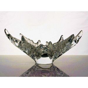 Lalique Leaf Sculpture - French - Glass