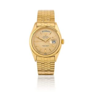 1960s Rolex Day-Date 18ct Gold Automatic Wristwatch - Watches - Wrist ...