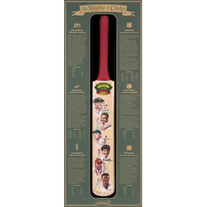 The Knights of Cricket, full size cricket bat, with signatures…
