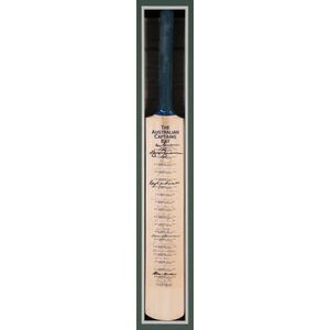 The Australian Captains Bat, with signatures of 18 captains,…