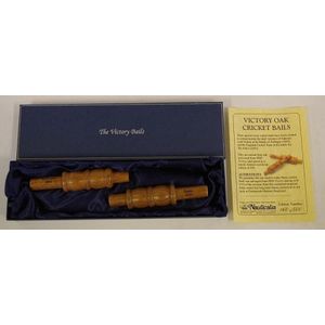 Cricket bails made from HMS Victory timber 'Victory Oak Cricket…