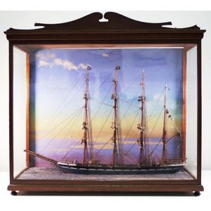 Fine museum quality C19th marine diorama of the Kenbell in…
