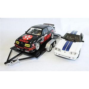 A Minichamps 'Ford Sierra Rs' with Texaco livery and trailer,…
