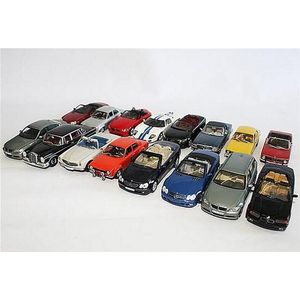 Sixteen Minichamps model cars, including 'Ford Escort 1' and…