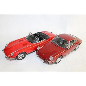 Two Autoart models, including a 'Porsche 911' and a 'Jaguar…