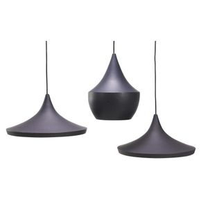 Tom Dixon pair of Beat wide and one Beat fat ceiling lights,…