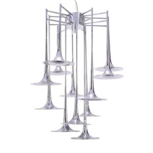 Geoffredo Reggiani chandelier for Reggiani, polished chrome.…