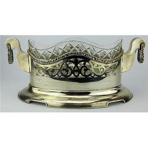 Austro-Hungarian silver 800 standard pierced centrepiece having…