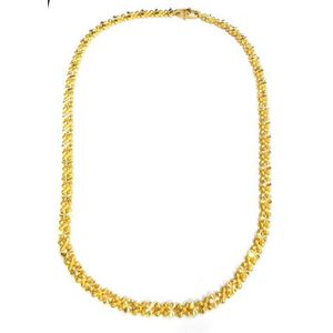 22ct Gold Diamond Cut Necklace, 43cm Length - 10g - Necklace/Chain ...