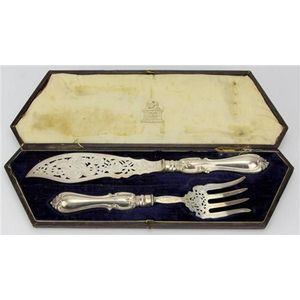 Victorian sale Era Fish Servers