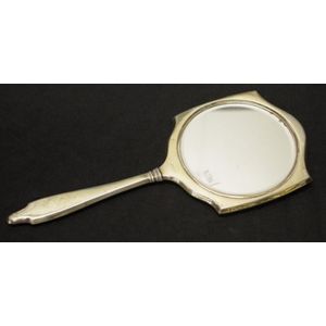 Enamel-decorated Sterling Silver Hand Mirror - Personal Grooming ...