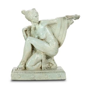 A glazed ceramic female figure designed a modelled by Joyce…