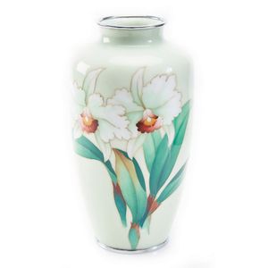 A Japanese cloisonne vase, Showa period, 1926-1989, decorated…