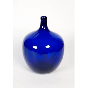 A large cobalt blue carboy, French 19th century. 60 cm high,…