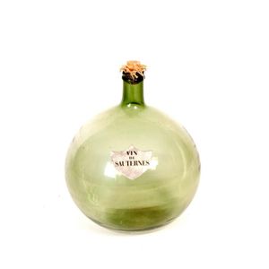 A French green glass carboy labelled 'Vin de Sauternes', approx.…