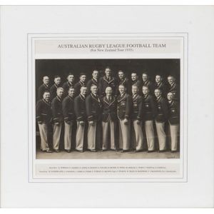 1935 Australian Team, team photograph 'Australian Rugby League…