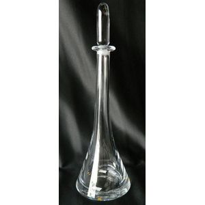An Orrefors tall crystal decanter signed and numbered to base…