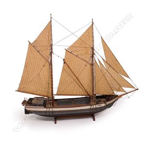 A model of the scow 'Rangi', the last big cargo scow out of…