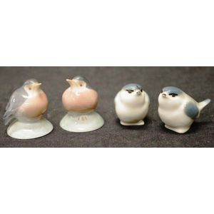 Collection four Royal Copenhagen bird figures including four&hellip;