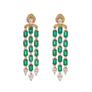 bulgari earrings emerald