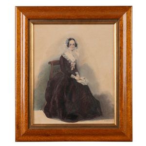 John E. Bosanquet (Ireland, 1854-1869), Portrait of a Seated…