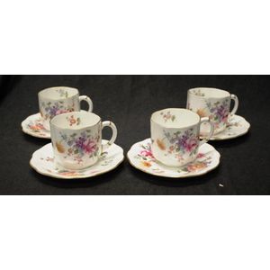 7 Demi Cups and Saucers of Various Makers -  UK