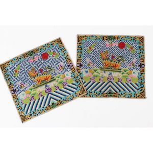 Antique embroidered Chinese rank badges /mandarin squares