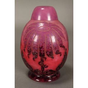 Charles Schneider Le verre Francais Art Deco lamp shade, of…