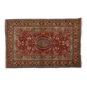 Persian Kom: Richly Embellished Hand-Knotted Rug - Rugs & Carpets ...