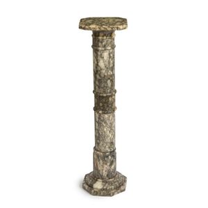 An Italian alabaster turned pedestal, late 19th century, 99 cm&hellip;