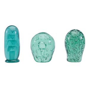 Three Victorian glass dump paperweights circa 1880 two having…