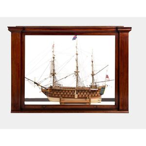 A cedar cased scale model of the HMS Victory, 90 cm high, 129…
