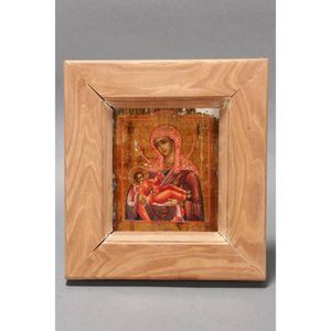 Rare early 19th century Russian icon, of square form, painted…