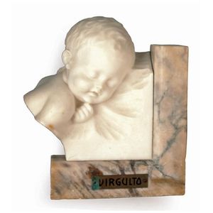 An early 1900s marble and alabaster sculpture entitled…