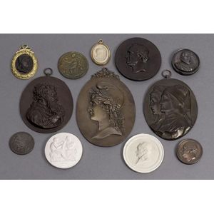 A collection of plaques and medallions, 19th/20th century, a…
