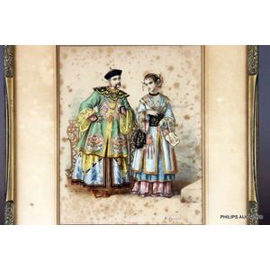Lacauchie, Alexandre (1814-1886 French). Colour lithograph with…