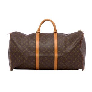 Sold at Auction: Louis Vuitton Drouot Shoulder Bag, in a brown monogram  coated canvas, with vachetta leather accents and golden brass hardware,  openi