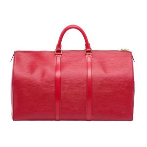 Keepall patent leather travel bag Louis Vuitton Pink in Patent leather -  34373709