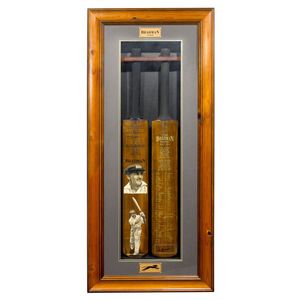 A limited edition Donald Bradman display, 'The Bradman Record /…